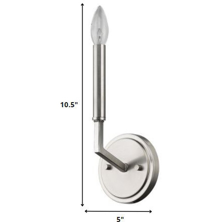 Minimalist Silver Wall Sconce