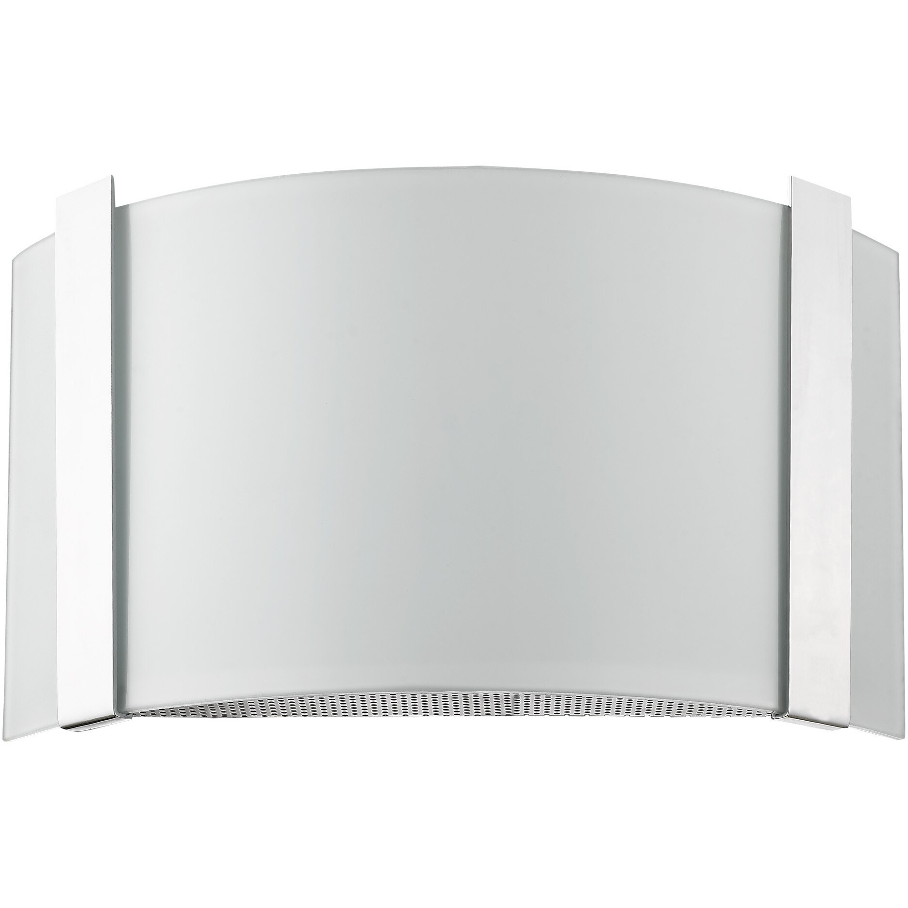 Polished Chrome Wall Sconce With Frosted Glass Shade