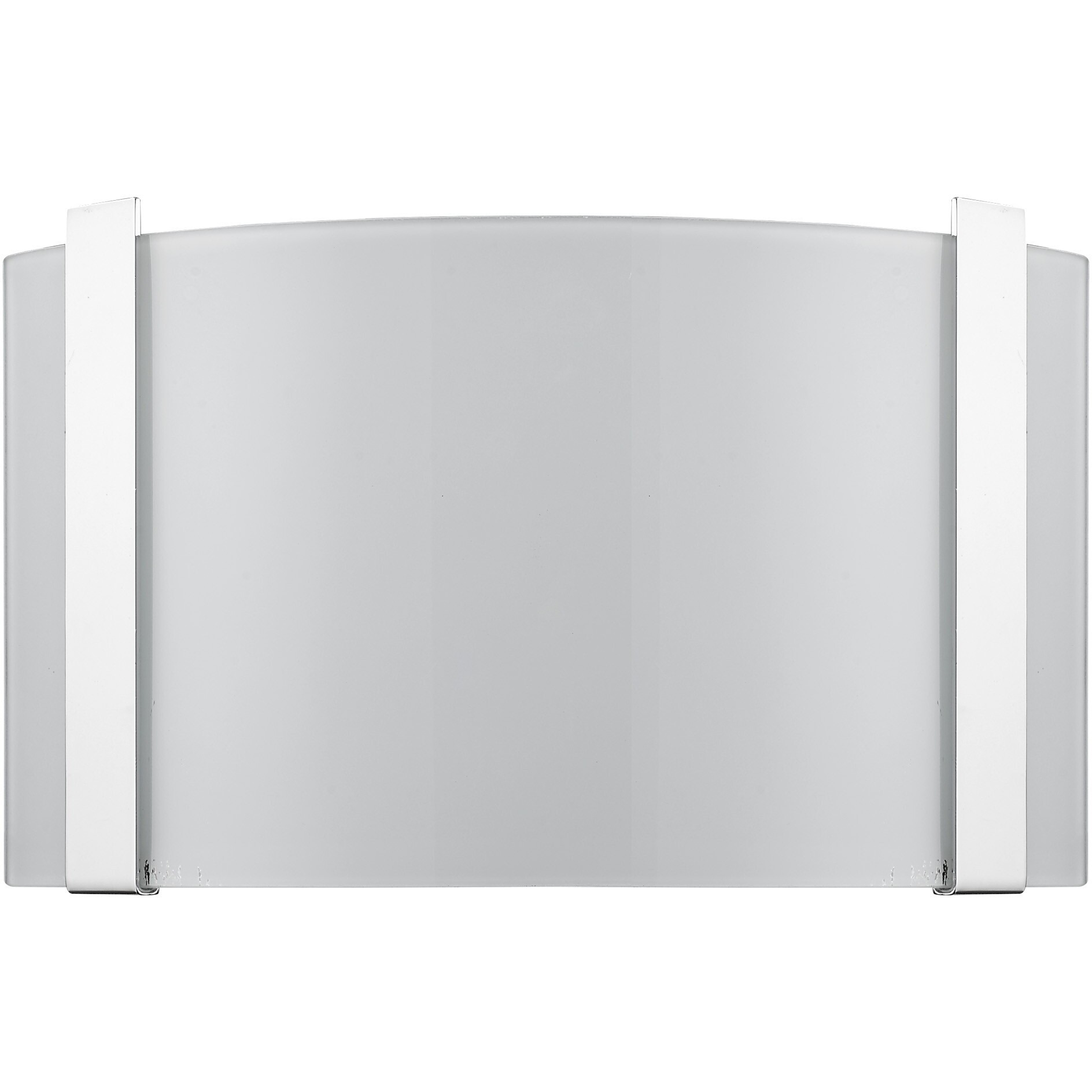 Polished Chrome Wall Sconce With Frosted Glass Shade