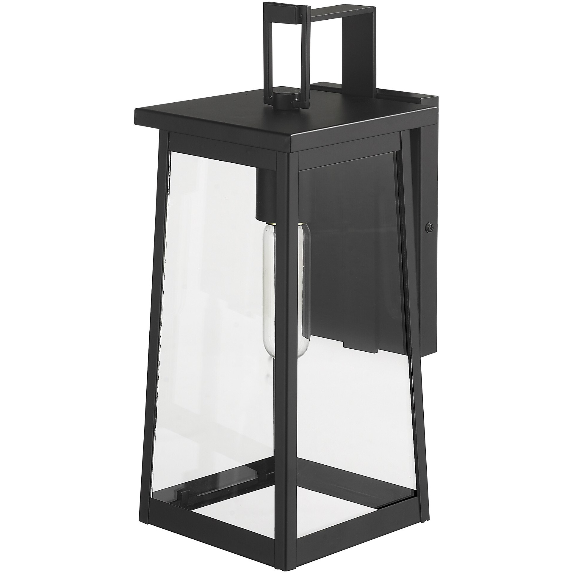 Black Contempo Elongated Outdoor Wall Light