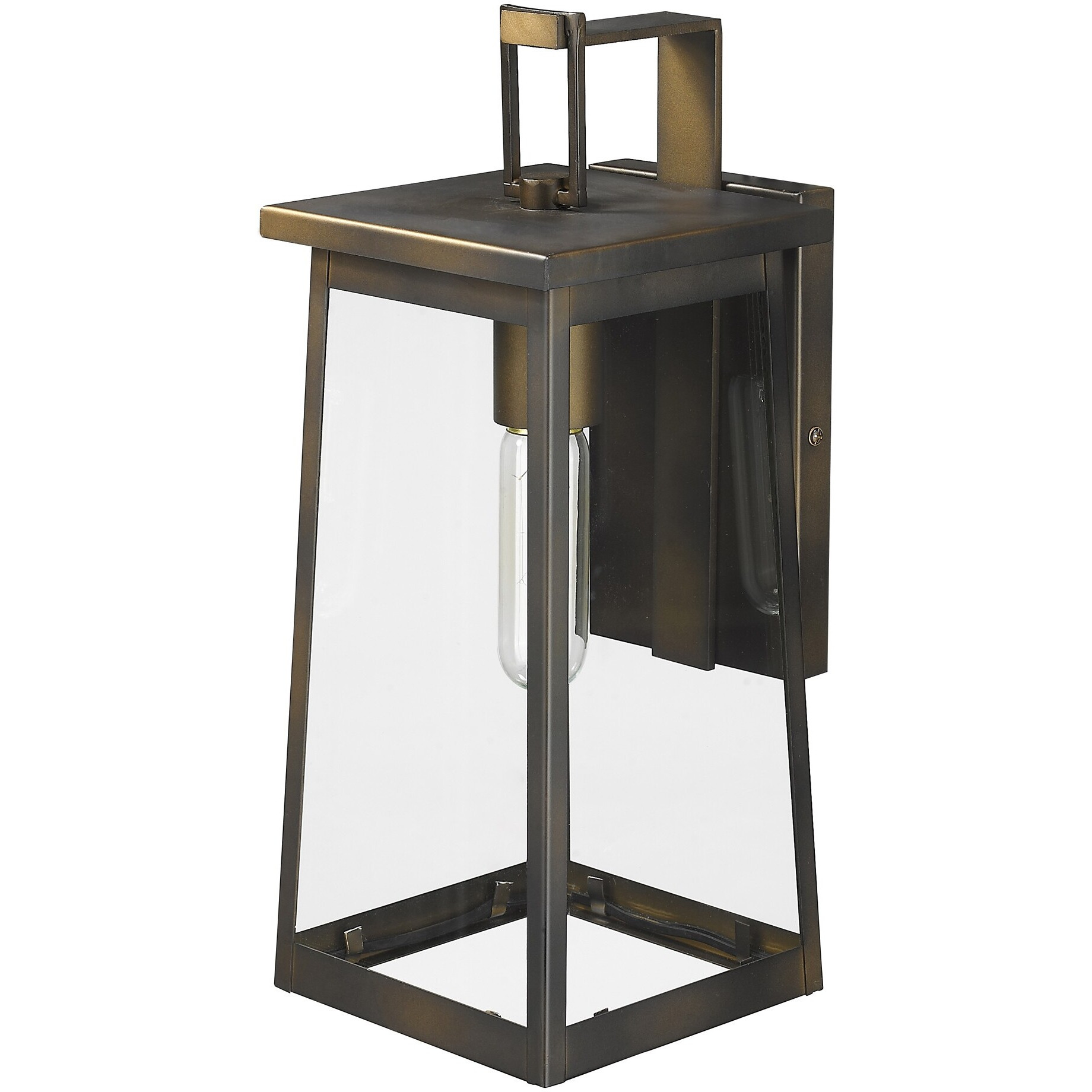 Burnished Bronze Contempo Elongated Outdoor Wall Light