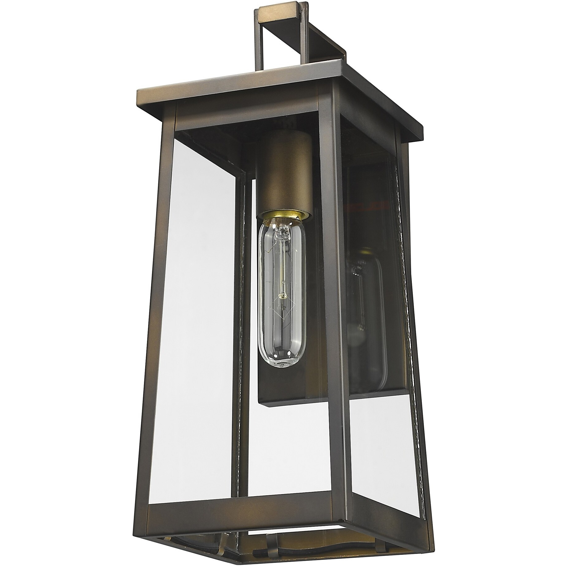 Burnished Bronze Contempo Elongated Outdoor Wall Light