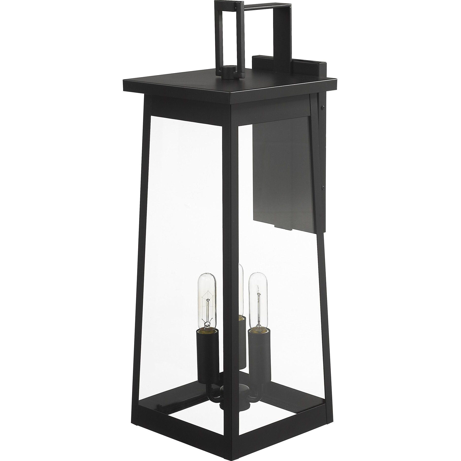 Alden 3-Light Matte Black Wall Light