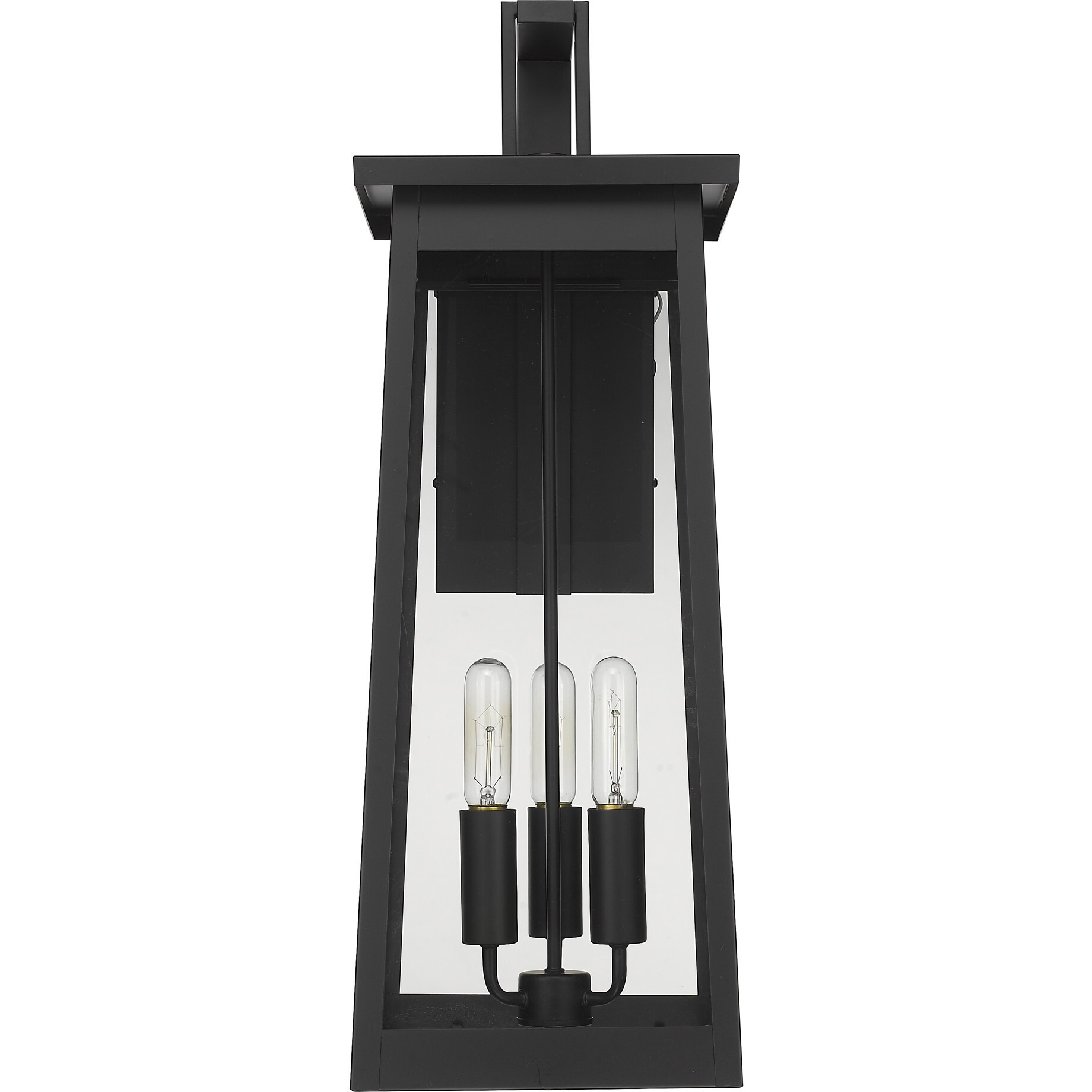 Alden 3-Light Matte Black Wall Light