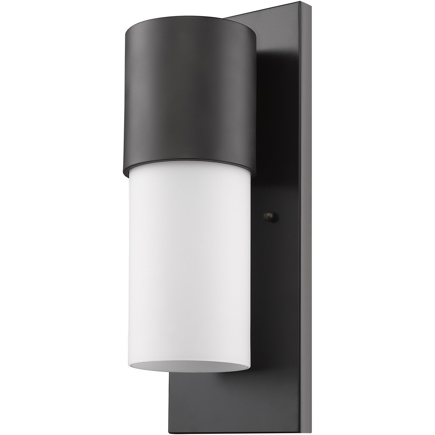 Contemporary Antique Bronze And White Wall Light