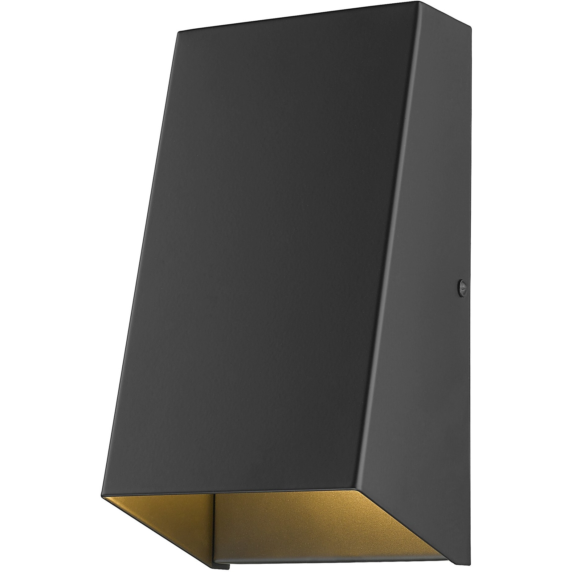 Matte Black Geometric Wall Sconce