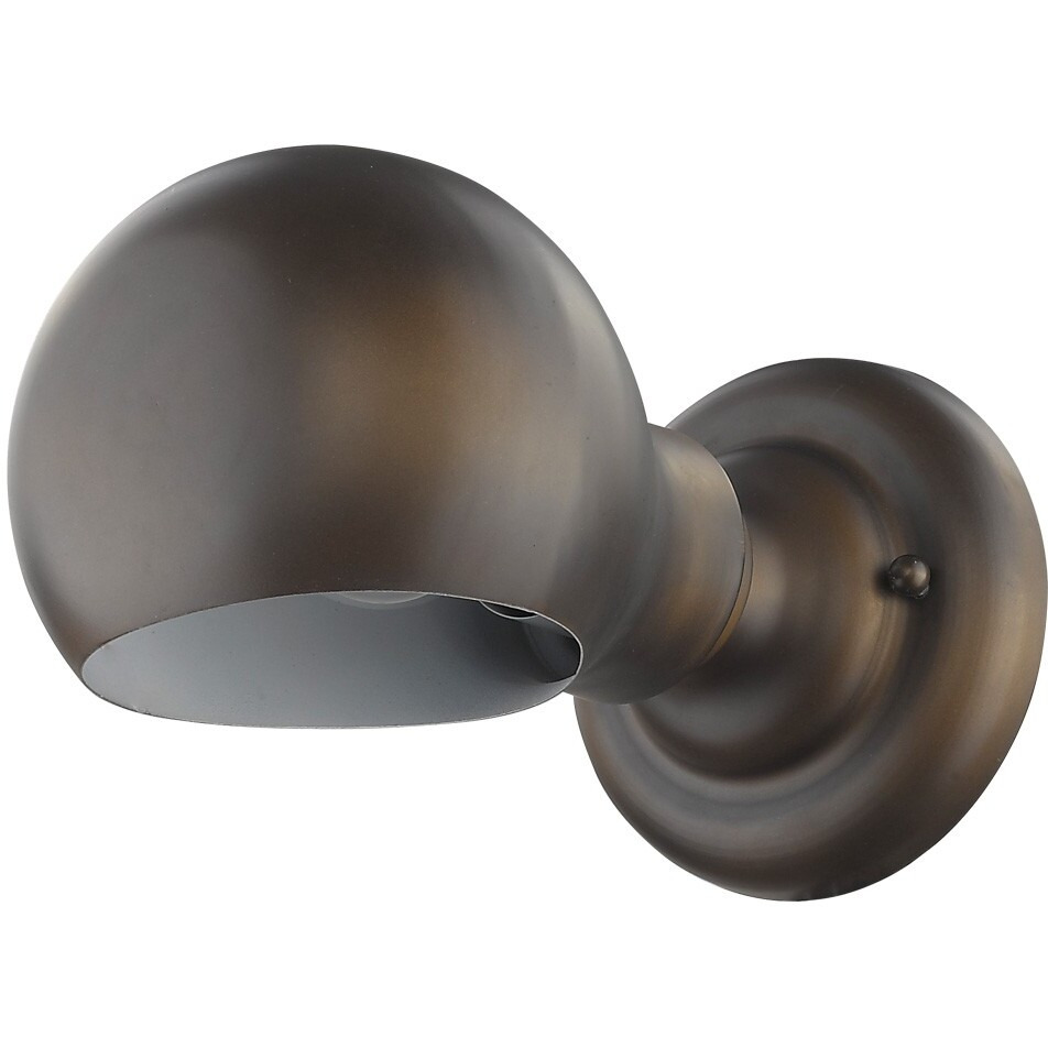 Antique Bronze Rounded Wall Sconce