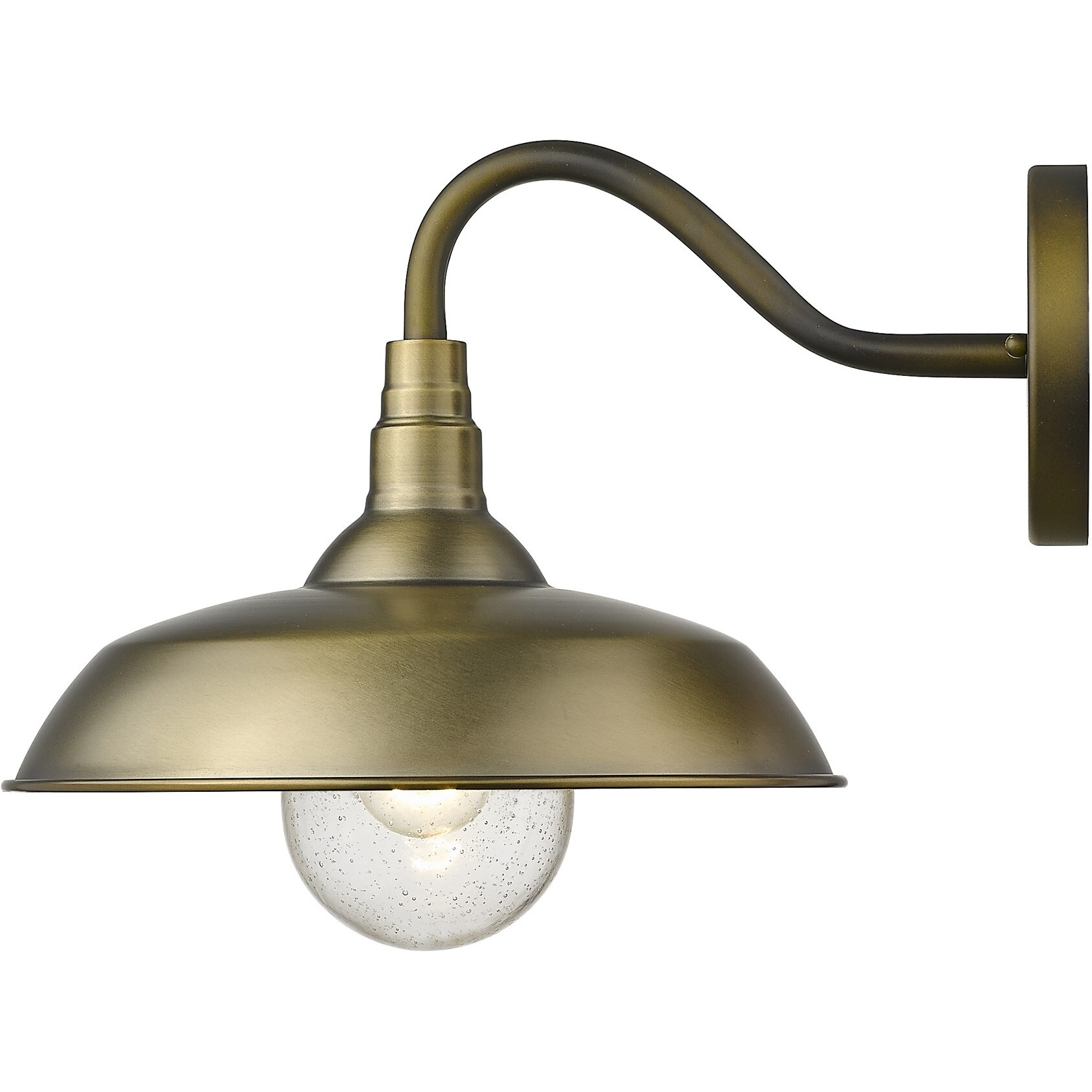 Burry 1-Light Antique Brass Wall Light