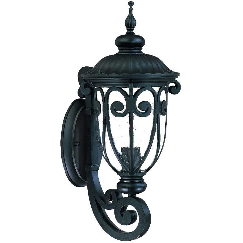 Traditional Matte Black Wall Sconce
