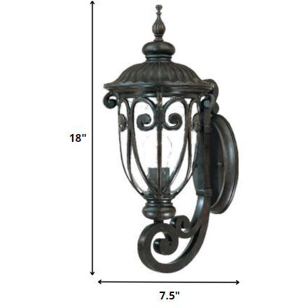 Traditional Dark Brown Wall Sconce