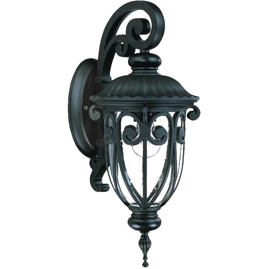 Matte Black Hanging Goblet Wall Light