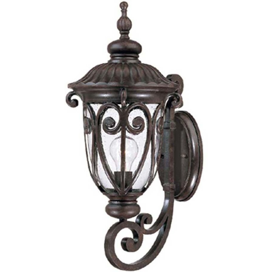 Naples 1-Light Marbelized Mahogany Wall Light