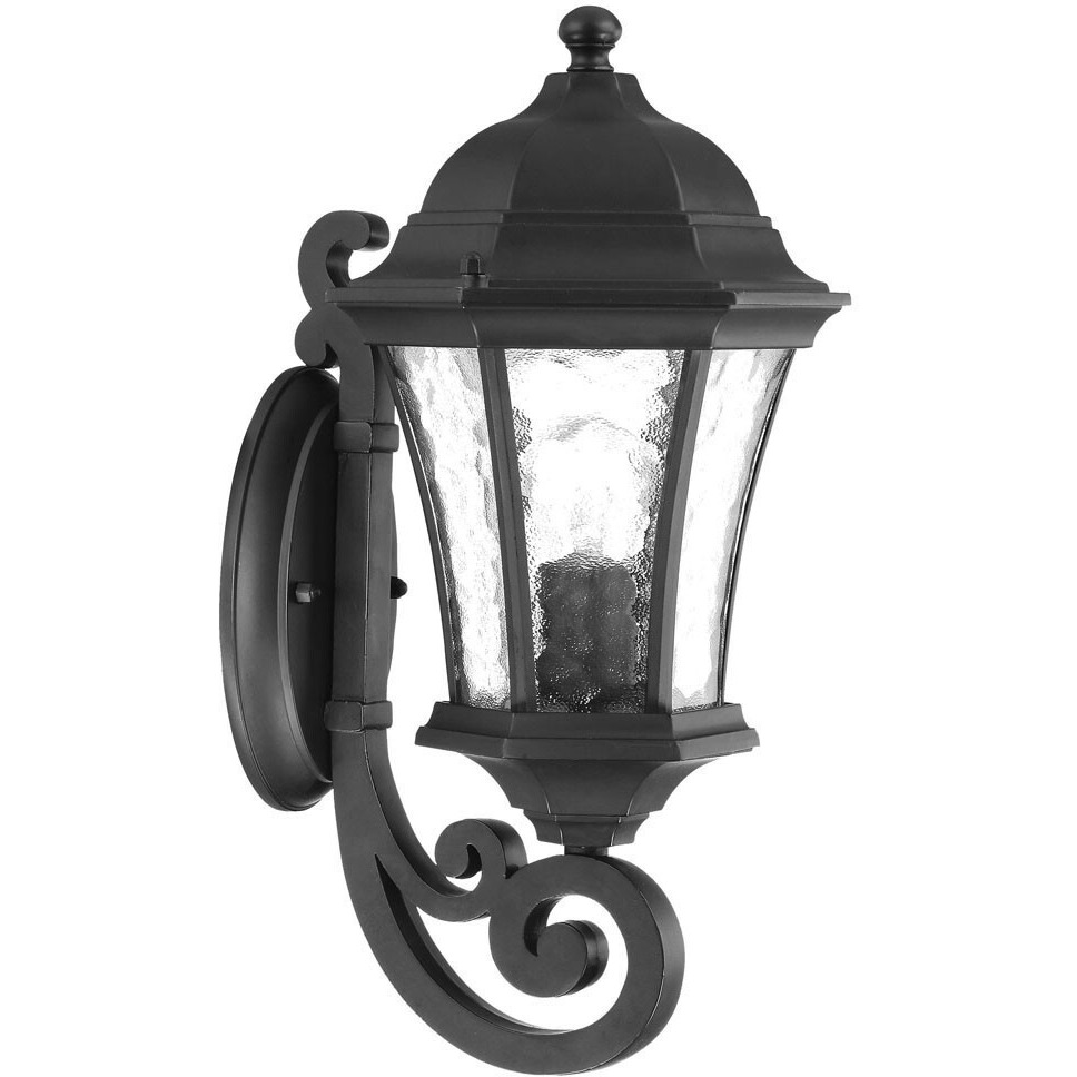 Matte Black Tapered Lantern Wall Light
