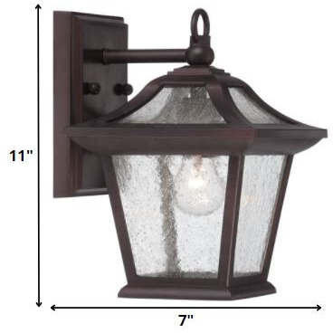 Antique Bronze Birdhouse Shape Outdoor Wall Light