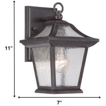 Matte Black Birdhouse Shape Outdoor Wall Light