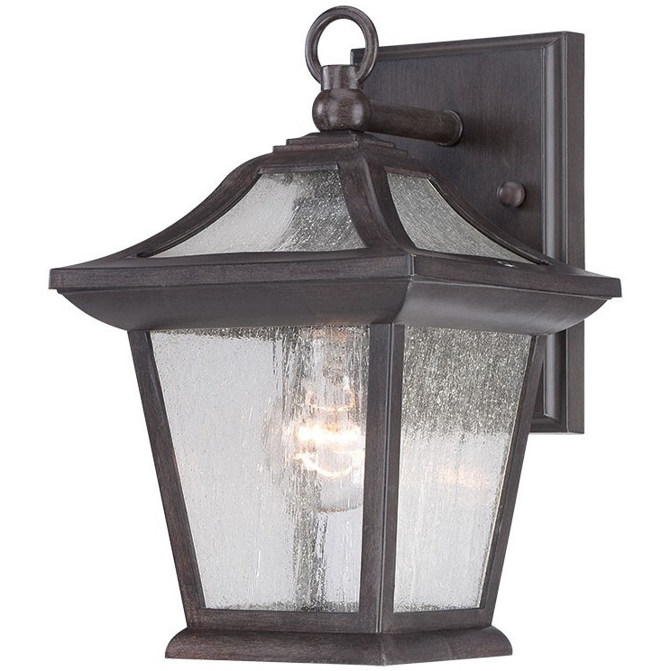 Matte Black Birdhouse Shape Outdoor Wall Light