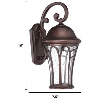 Bronze Tapered Goblet Wall Light