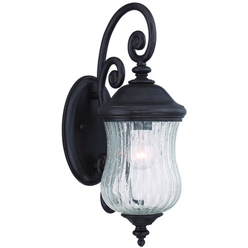 Matte Black Urn Shaped Wall Light
