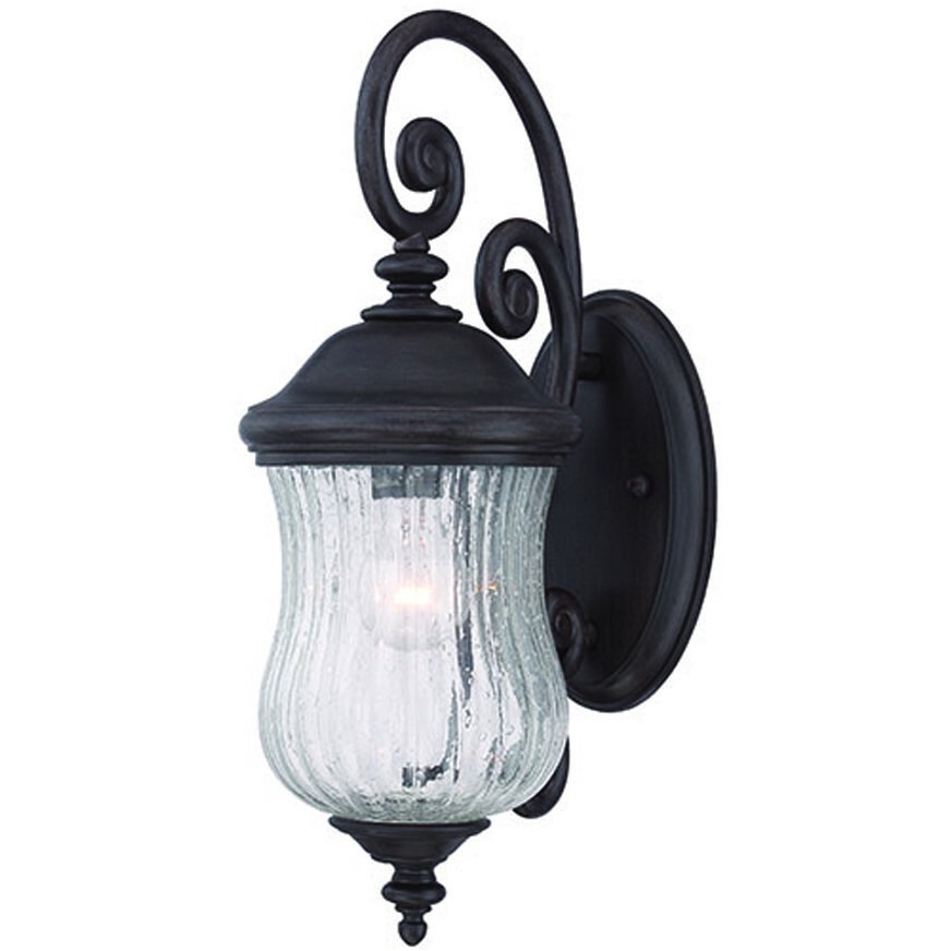 Matte Black Urn Shaped Wall Light