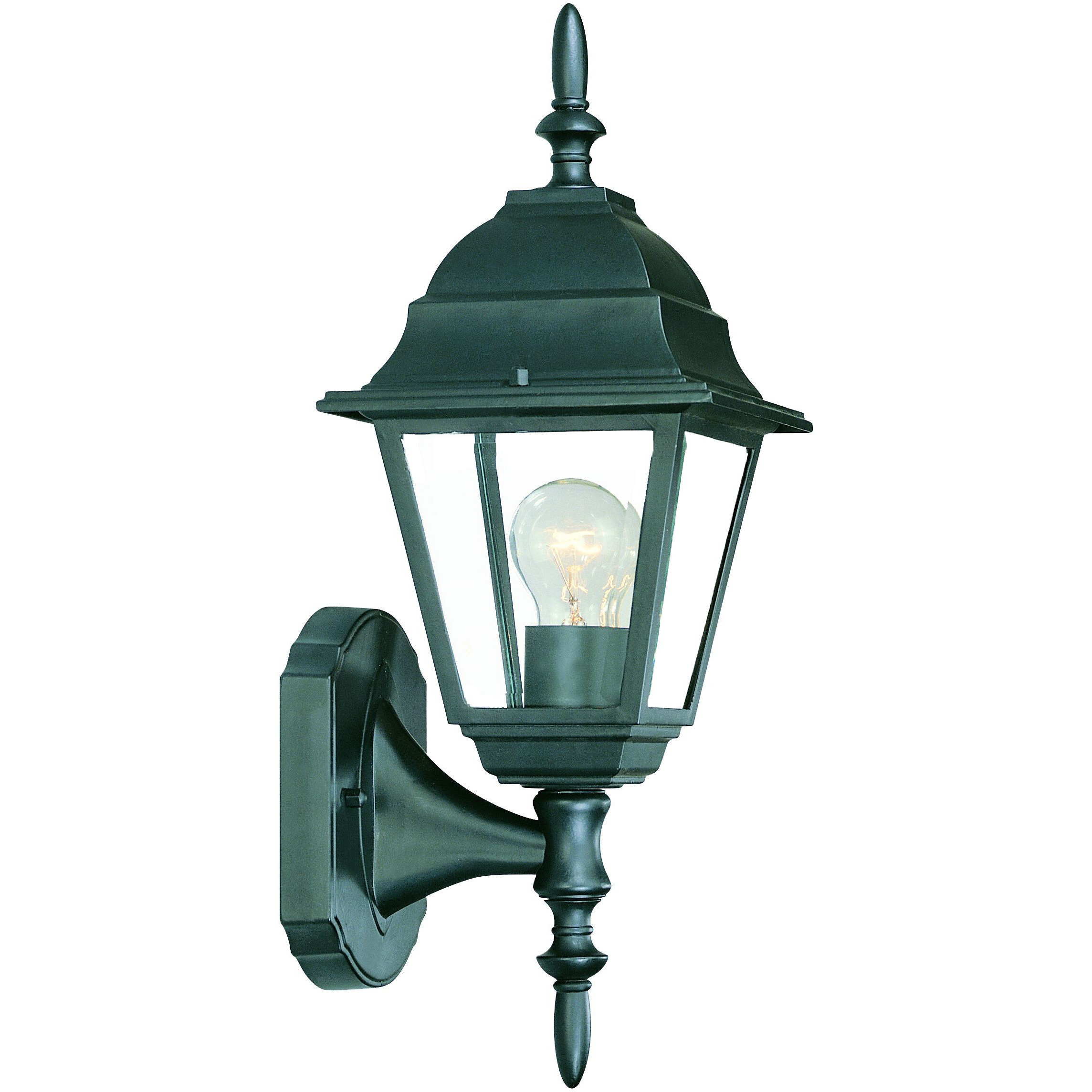 Matte Black Swing Arm Outdoor Wall Light
