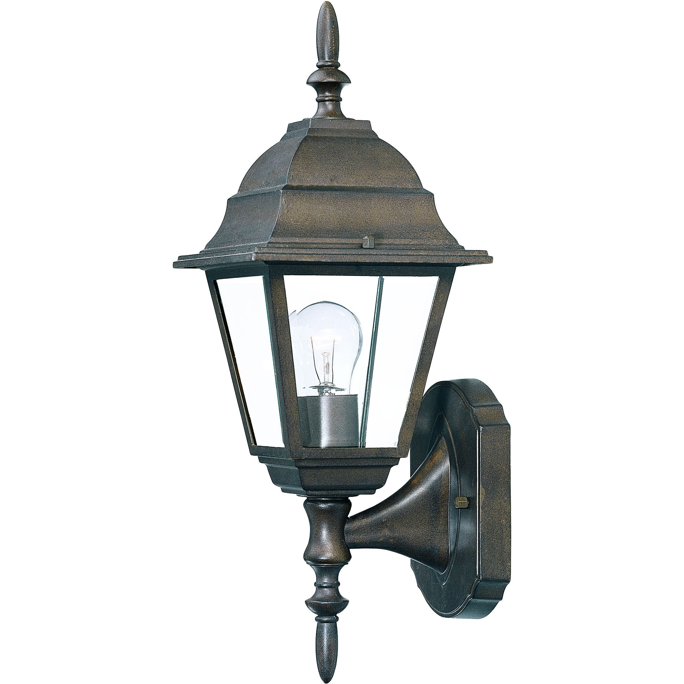 Antique Brown Swing Arm Outdoor Wall Light