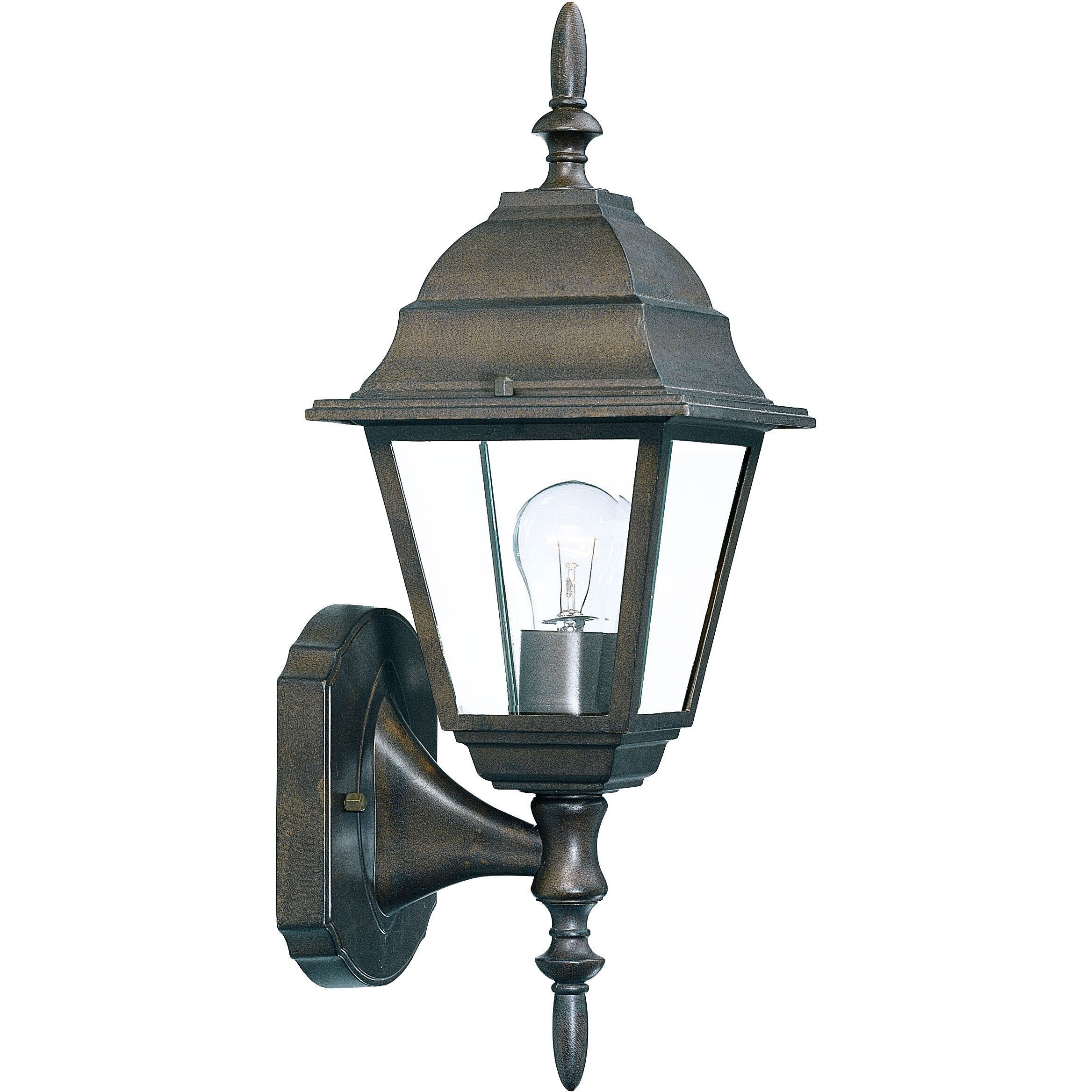 Antique Brown Swing Arm Outdoor Wall Light