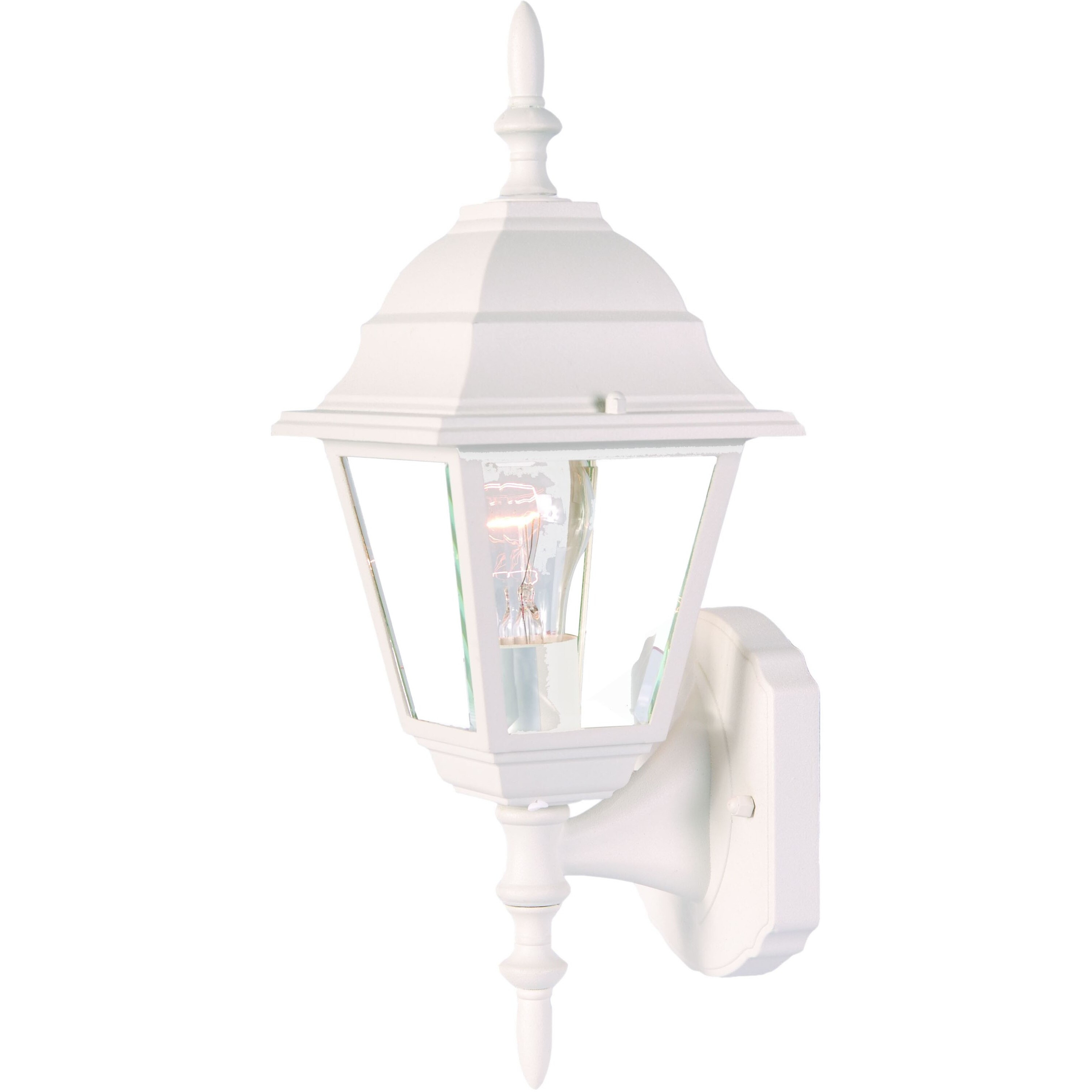 Distressed White Swing Arm Outdoor Wall Light