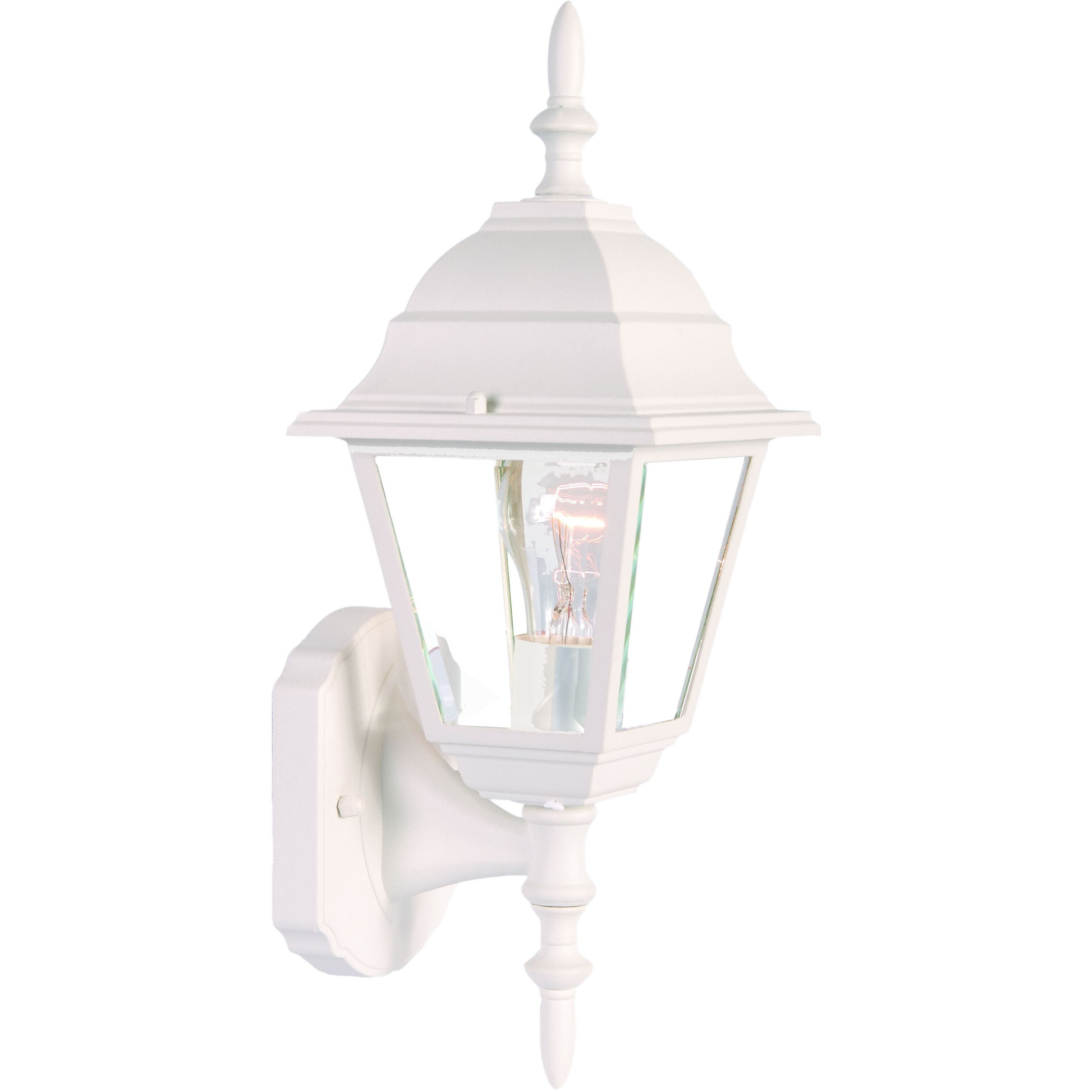 Distressed White Swing Arm Outdoor Wall Light