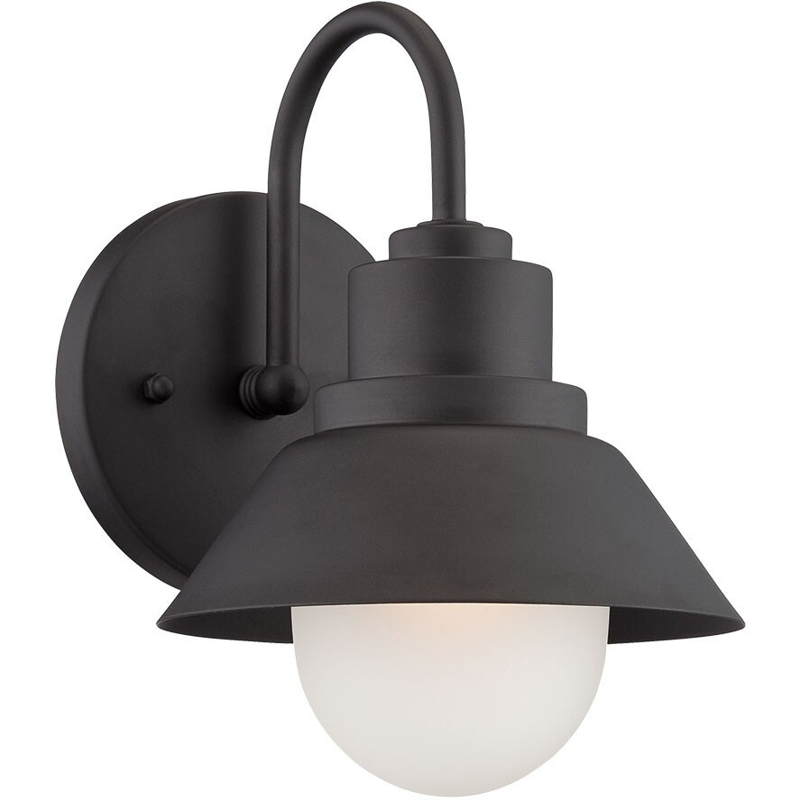 Matte Black Lamp Shade Wall Light