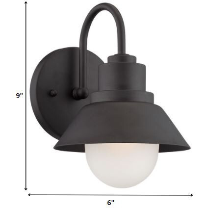 Matte Black Lamp Shade Wall Light