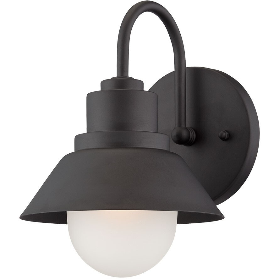 Matte Black Lamp Shade Wall Light