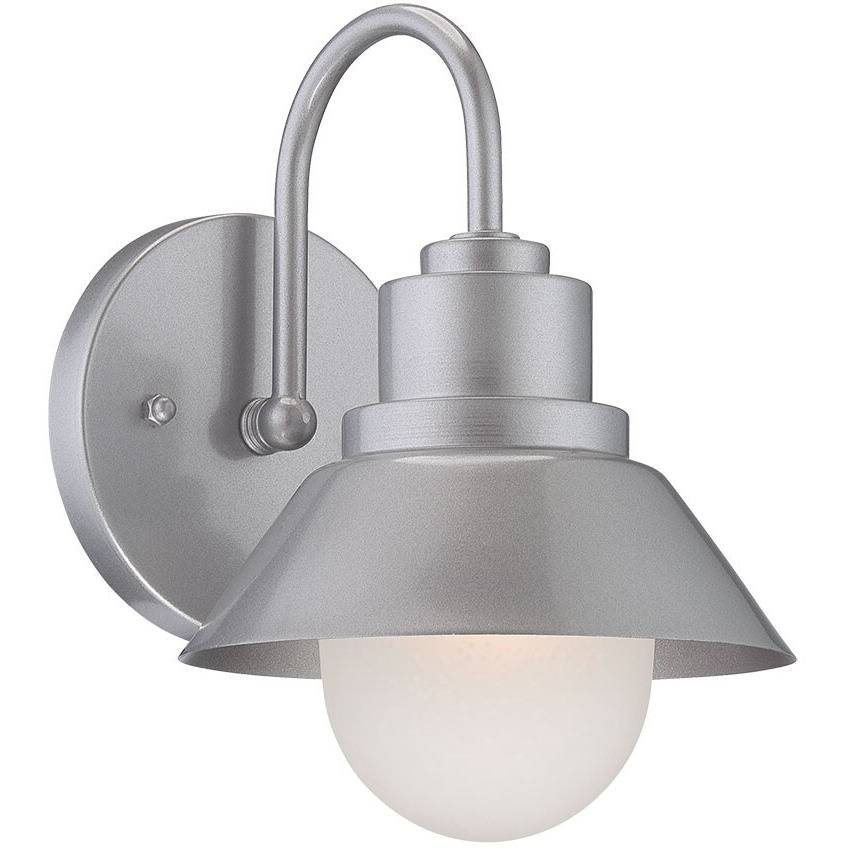 Brushed Silver Lamp Shade Wall Light
