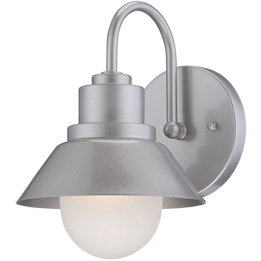 Brushed Silver Lamp Shade Wall Light