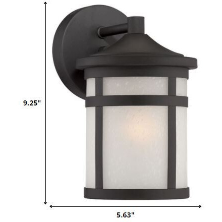 Matte Black Hanging Lantern Shape Wall Light