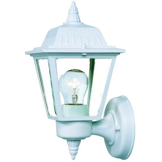 White Cast Aluminum Outdoor Wall Light
