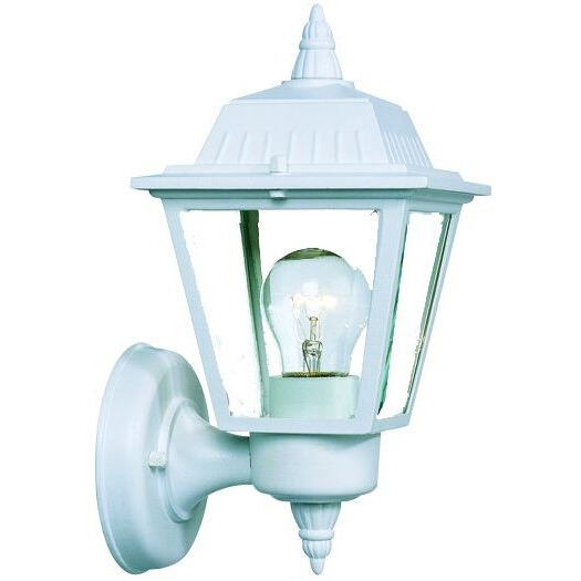 White Cast Aluminum Outdoor Wall Light