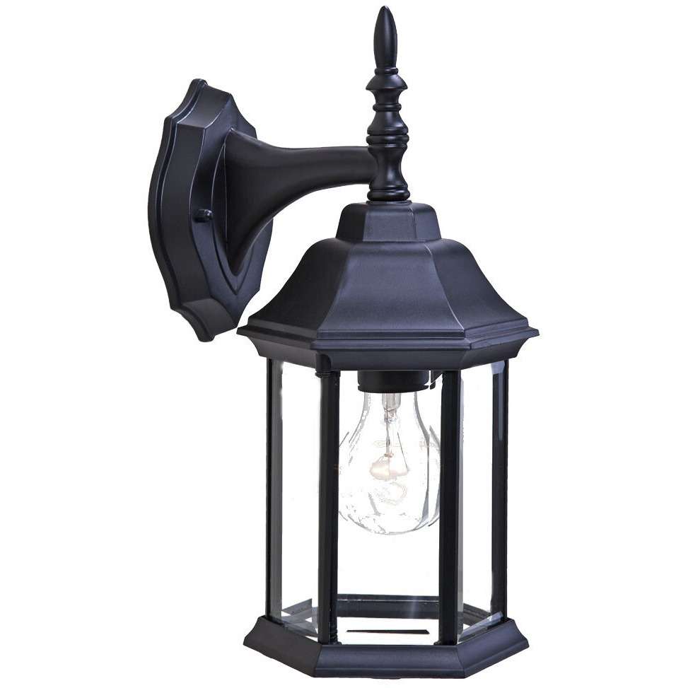 White Clear Glass Swing Arm Wall Light