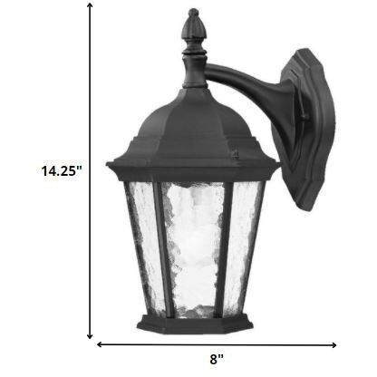 Two Light Matte Black Hanging Carousel Wall Light