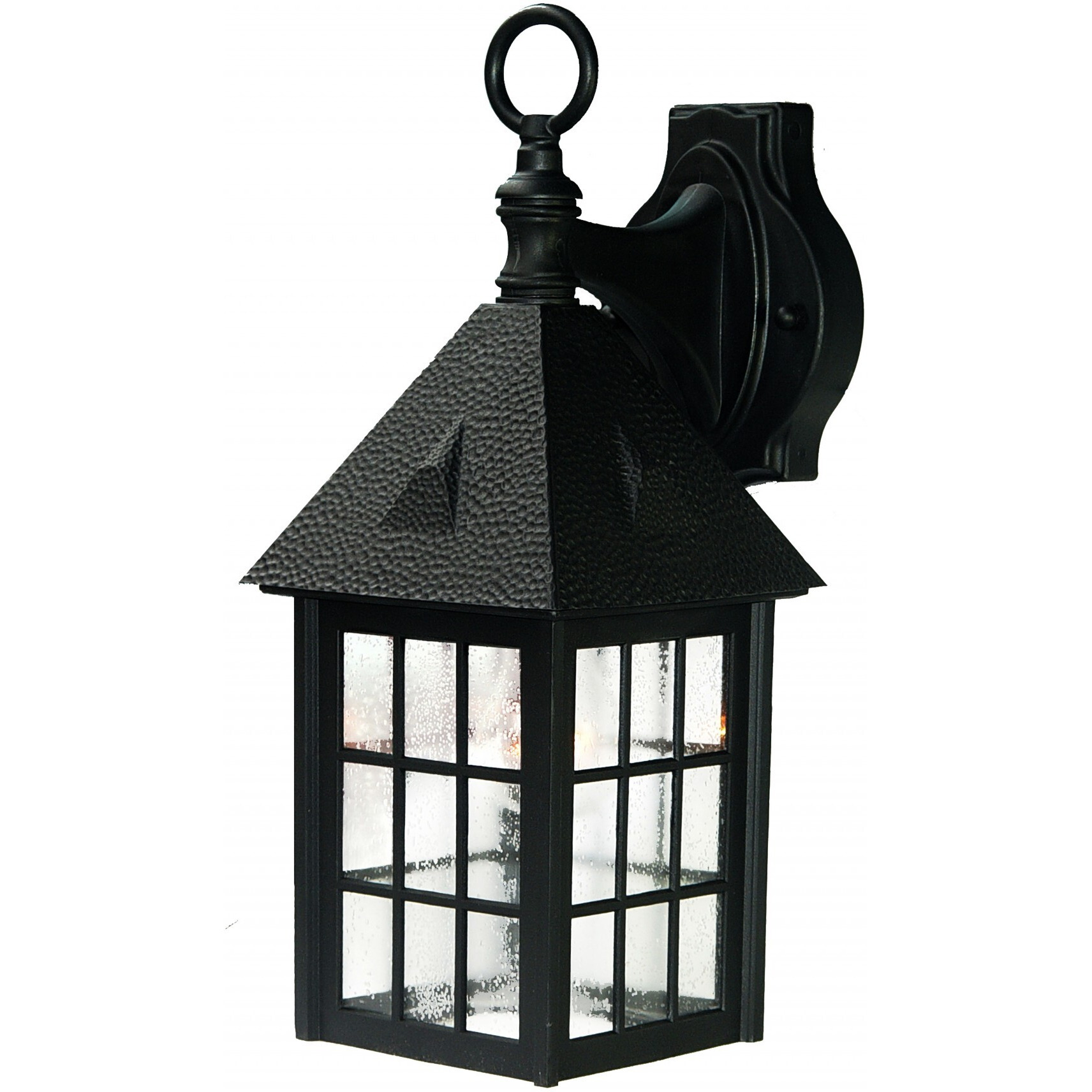Matte Black House Shaped Wall Light
