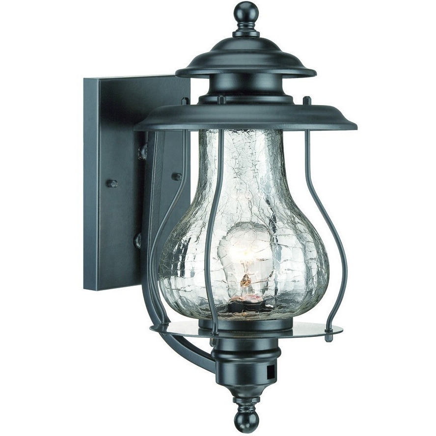 Matte Black Oil Lantern Wall Light