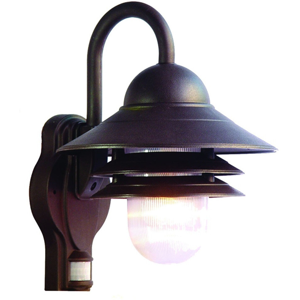 Antique Bronze Motion Sensor Outdoor Wall Light