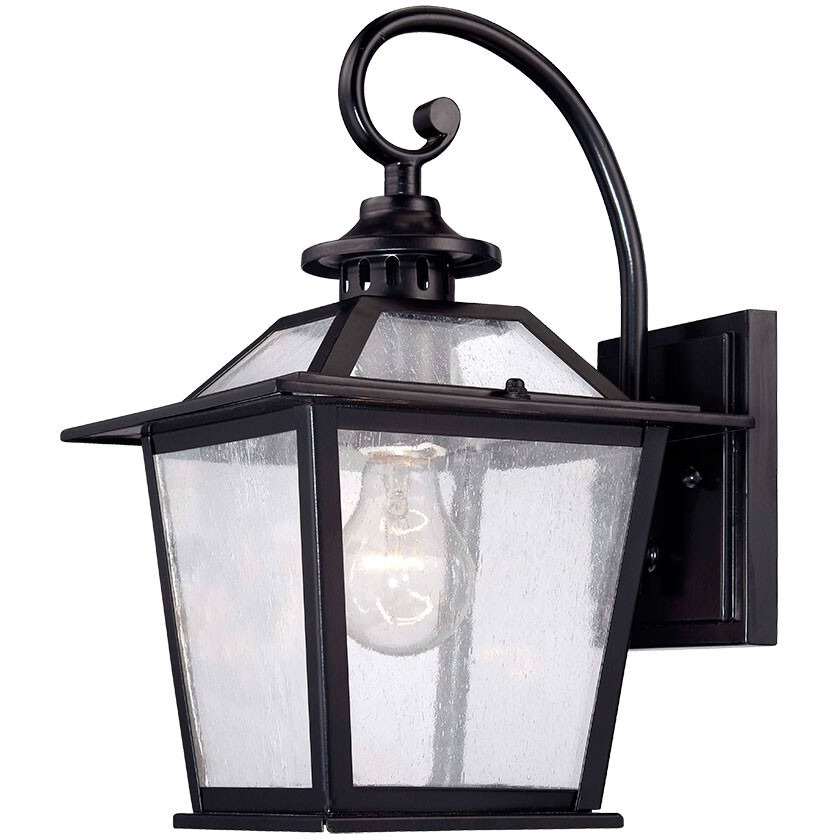 Matte Black Terrarium Shape Wall Light