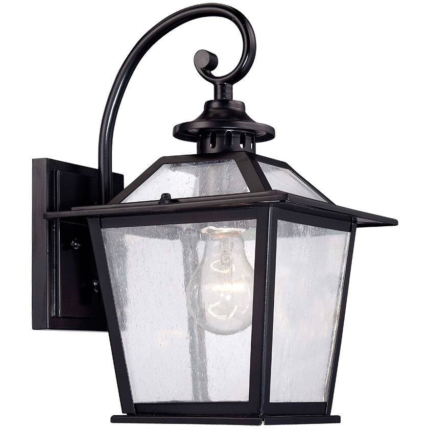 Matte Black Terrarium Shape Wall Light