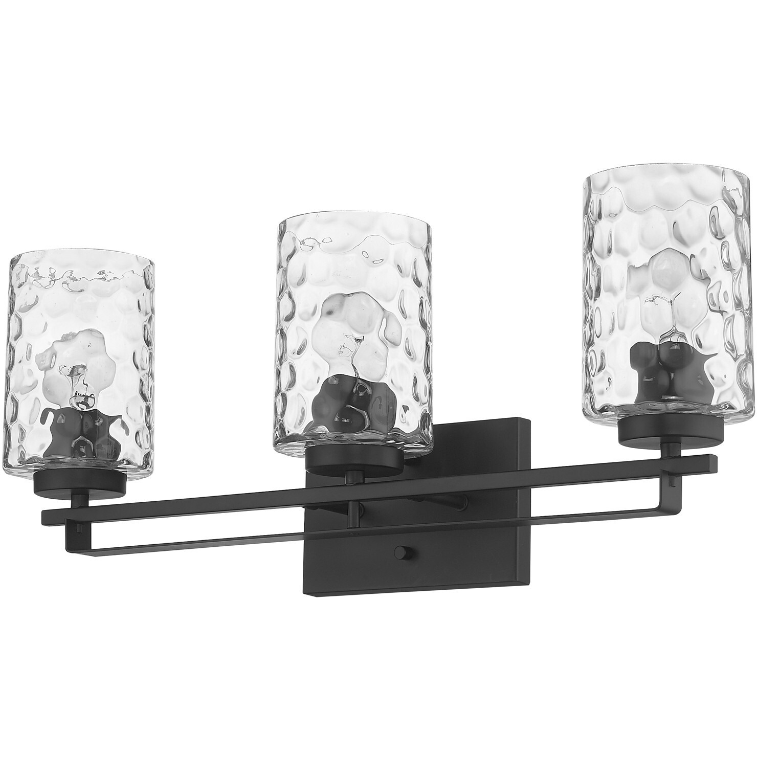 Livvy 3-Light Matte Black Vanity