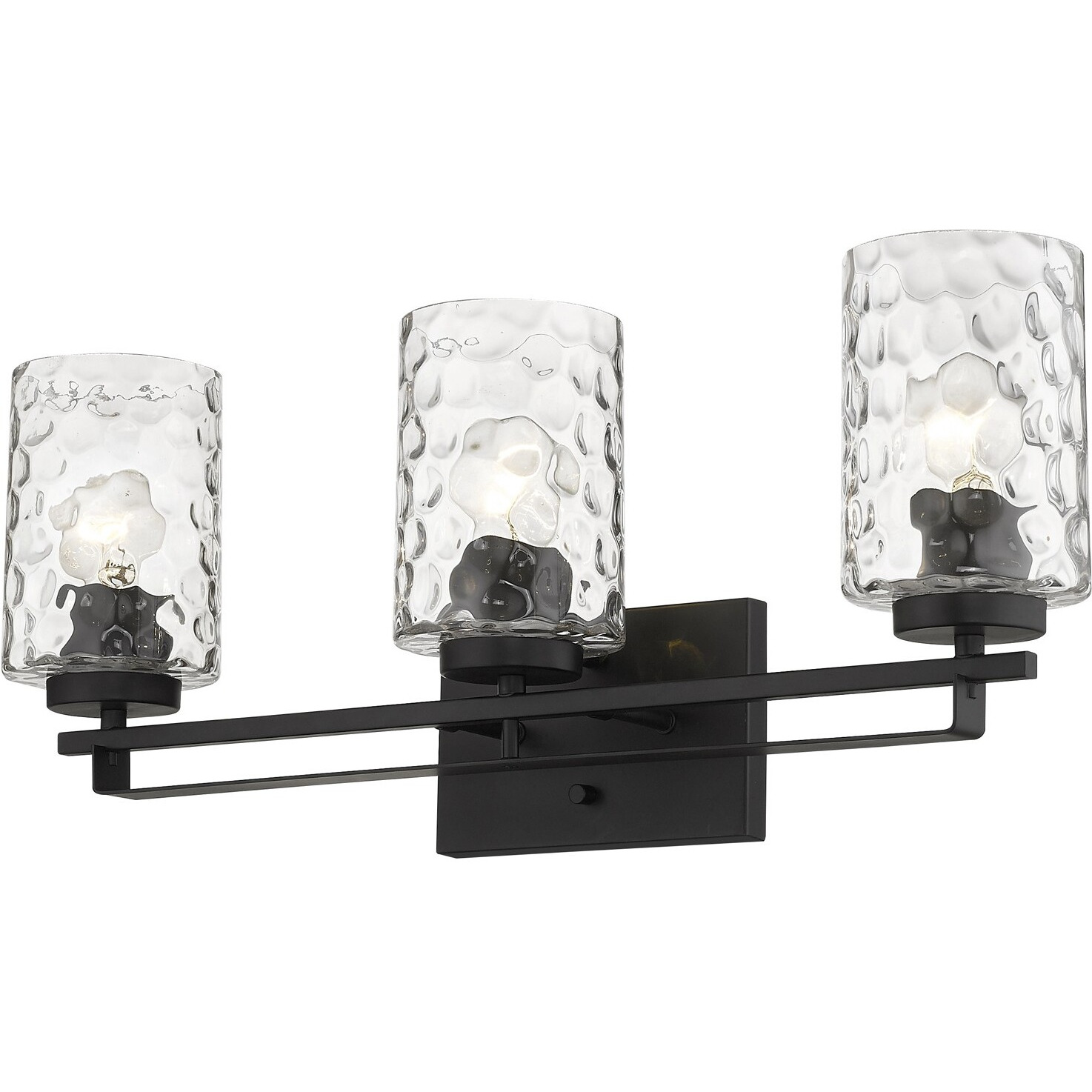 Livvy 3-Light Matte Black Vanity