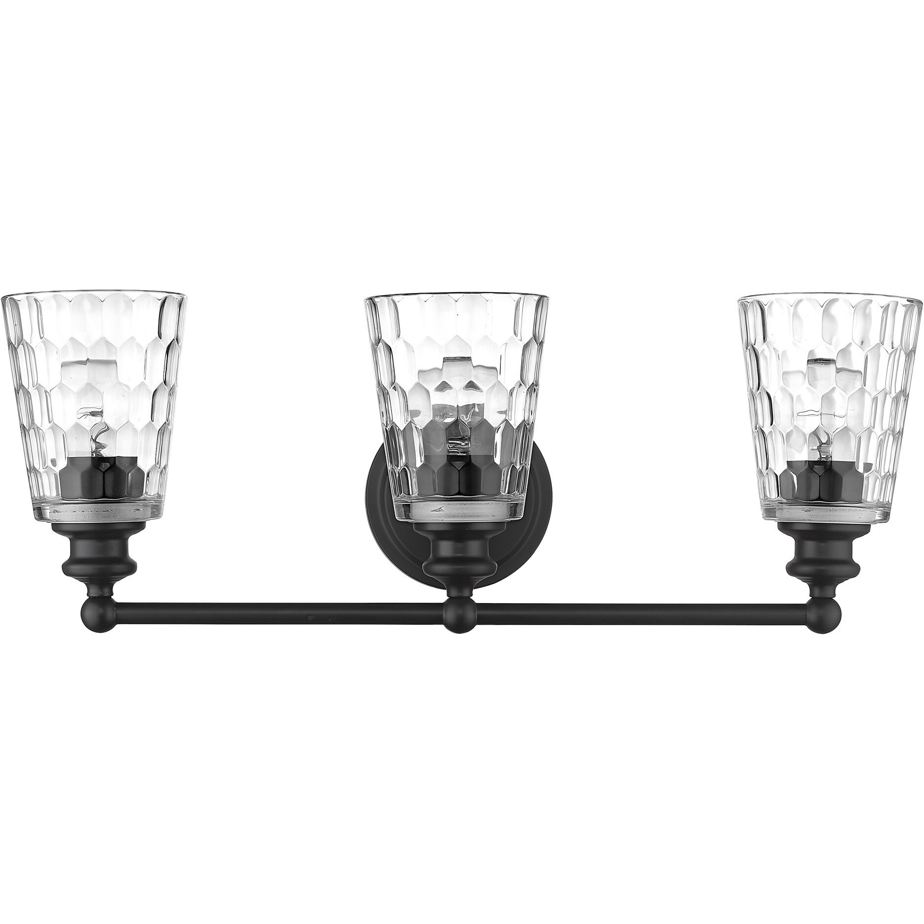 Mae 3-Light Matte Black Vanity