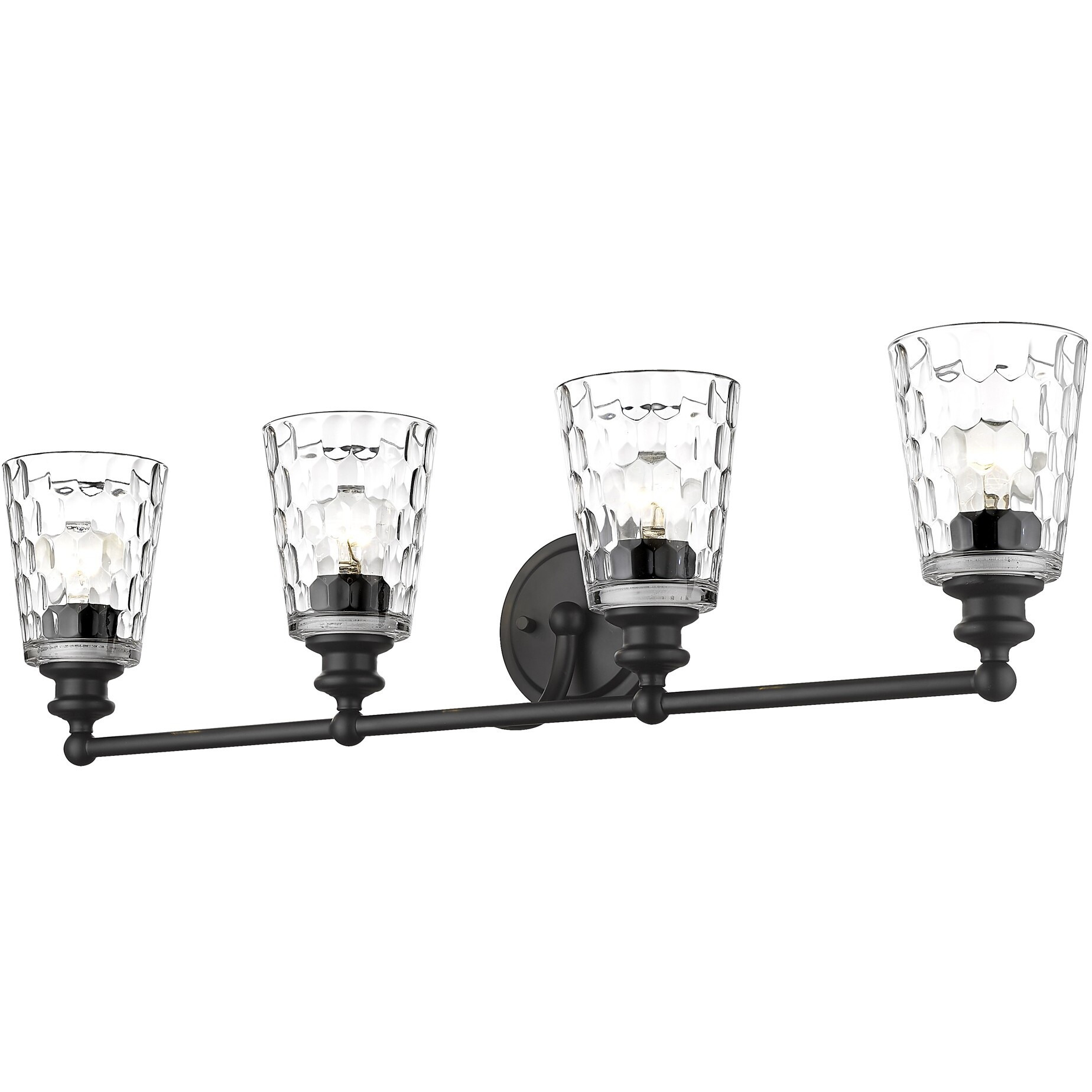 Mae 4-Light Matte Black Vanity