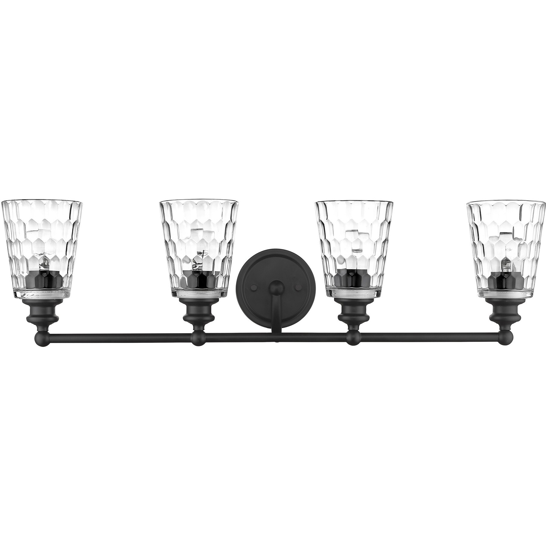 Mae 4-Light Matte Black Vanity