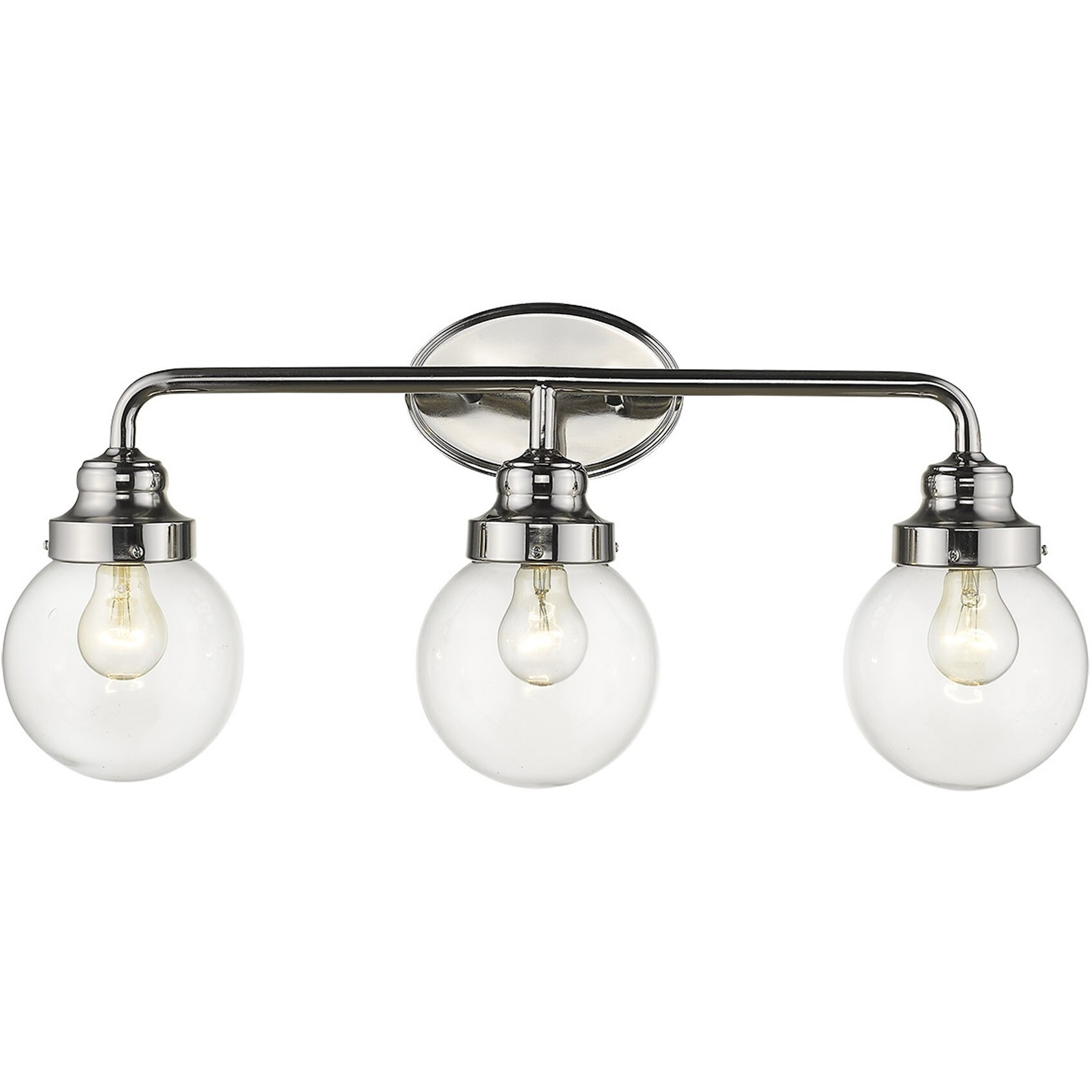 Portsmith 3-Light Polished Nickel Vanity