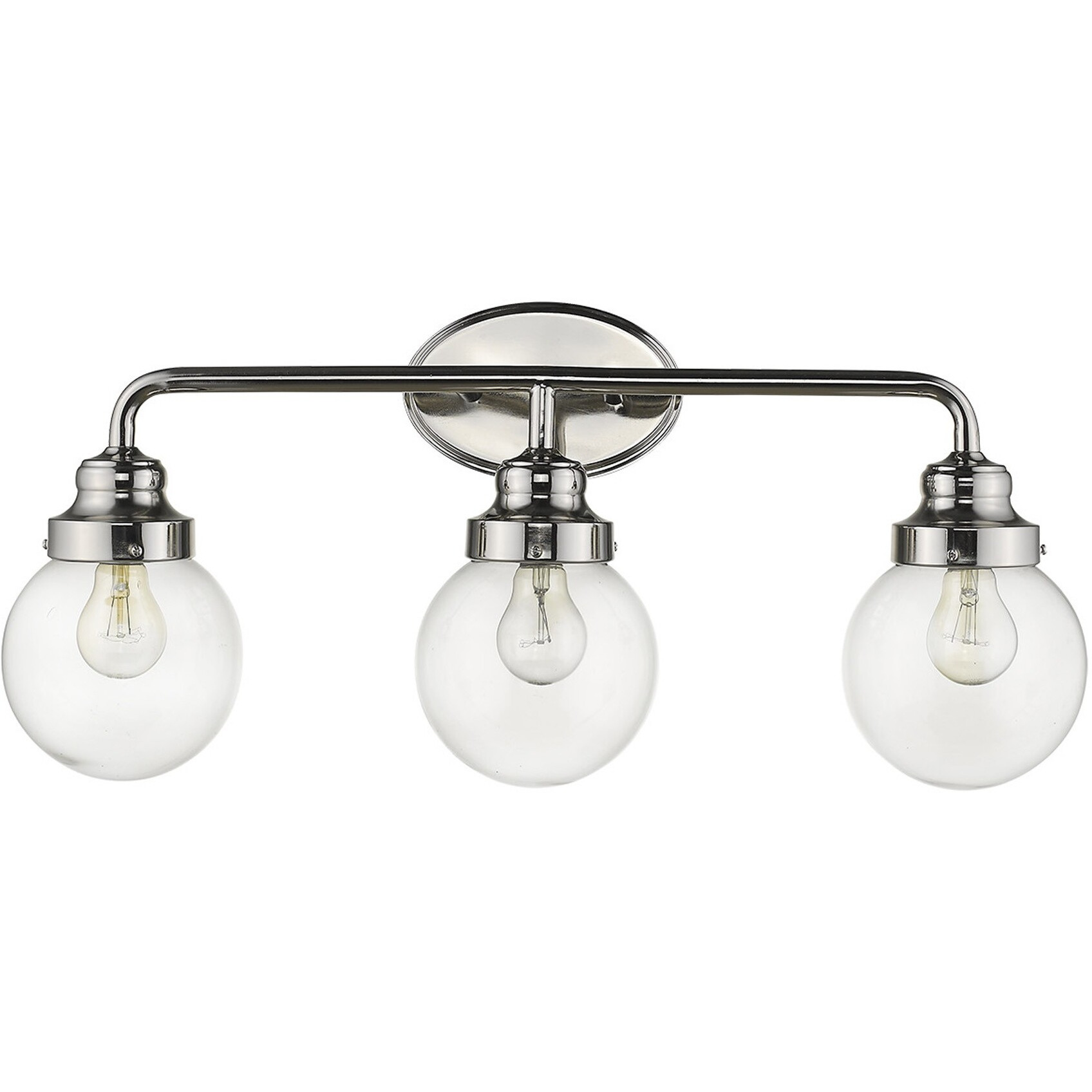 Portsmith 3-Light Polished Nickel Vanity